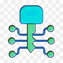 图标和蓝色 电子城市图标 蓝色-空若网 图标和蓝色 电子城市图标 蓝色-空若网