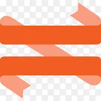 丝带 多条丝带 橙色-空若网 丝带 多条丝带 橙色-空若网