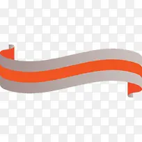 丝带 橙色 边缘-空若网 丝带 橙色 边缘-空若网