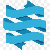 丝带 多重丝带 蓝色-空若网 丝带 多重丝带 蓝色-空若网