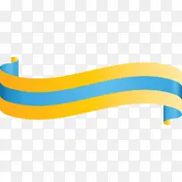 丝带 黄色 橙色-空若网 丝带 黄色 橙色-空若网