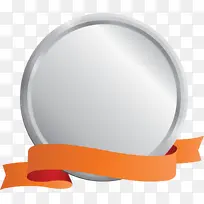 徽章丝带 橙色 镜子-空若网 徽章丝带 橙色 镜子-空若网