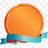 徽章丝带 橙色-空若网 徽章丝带 橙色-空若网