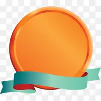 徽章丝带 橙色 黄色-空若网 徽章丝带 橙色 黄色-空若网