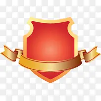 徽章丝带 橙色 盾-空若网 徽章丝带 橙色 盾-空若网