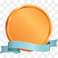 徽章丝带 橙色-空若网 徽章丝带 橙色-空若网