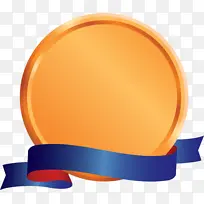 徽章丝带 橙色 头饰-空若网 徽章丝带 橙色 头饰-空若网