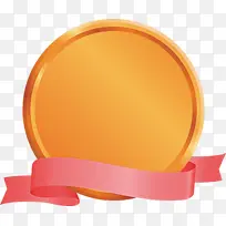 徽章丝带 橙色 黄色-空若网 徽章丝带 橙色 黄色-空若网