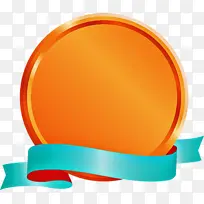 徽章丝带 橙色 黄色-空若网 徽章丝带 橙色 黄色-空若网