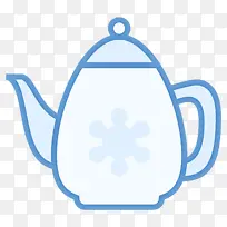 蓝色 茶壶 水壶-空若网 蓝色 茶壶 水壶-空若网