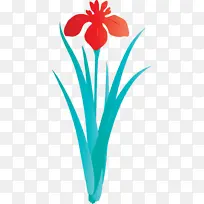 鸢尾花 春花 绿松石-空若网 鸢尾花 春花 绿松石-空若网