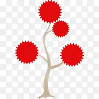 抽象树 卡通树 剪贴画-空若网 抽象树 卡通树 剪贴画-空若网