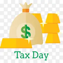 纳税日 黄色 标志-空若网 纳税日 黄色 标志-空若网