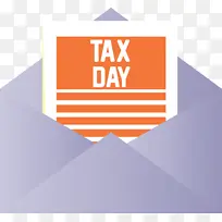 纳税日 橙色 标志-空若网 纳税日 橙色 标志-空若网