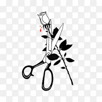 叶子 树枝 黑白-空若网 叶子 树枝 黑白-空若网