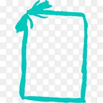 水彩画框 绿松石 青色-空若网 水彩画框 绿松石 青色-空若网