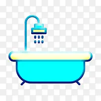 热水浴缸图标 淋浴图标 清洁图标-空若网 热水浴缸图标 淋浴图标 清洁图标-空若网