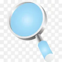 放大镜 蓝色 浅绿色-空若网 放大镜 蓝色 浅绿色-空若网