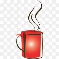 咖啡 红色 杯子-空若网 咖啡 红色 杯子-空若网