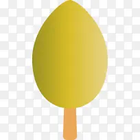 抽象树 卡通树 黄色-空若网 抽象树 卡通树 黄色-空若网