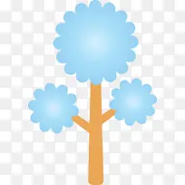 抽象树 卡通树 云-空若网 抽象树 卡通树 云-空若网