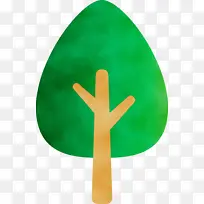 抽象树 卡通树 水彩-空若网 抽象树 卡通树 水彩-空若网