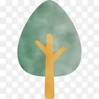 抽象树 卡通树 水彩-空若网 抽象树 卡通树 水彩-空若网