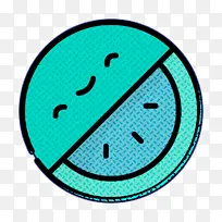 西瓜图标 夏季食物图标 水蓝-空若网 西瓜图标 夏季食物图标 水蓝-空若网