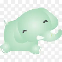 绿色 大象 鼻子-空若网 绿色 大象 鼻子-空若网