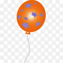气球 橙色 旗帜-空若网 气球 橙色 旗帜-空若网