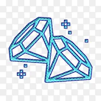 钻石图标 游戏元素图标 蓝色-空若网 钻石图标 游戏元素图标 蓝色-空若网