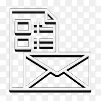 数字服务图标 电子邮件图标 时事通讯图标-空若网 数字服务图标 电子邮件图标 时事通讯图标-空若网