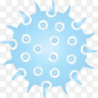 细菌 病毒 绿松石色-空若网 细菌 病毒 绿松石色-空若网