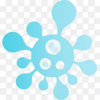 细菌 病毒 水彩画-空若网 细菌 病毒 水彩画-空若网