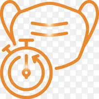 更换医用口罩 冠状病毒病 橙色-空若网 更换医用口罩 冠状病毒病 橙色-空若网