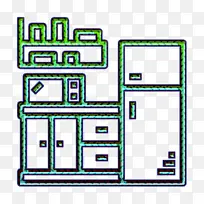 厨房图标 家用设备图标 线条-空若网 厨房图标 家用设备图标 线条-空若网