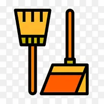 扫帚图标 家用设备图标 黄色-空若网 扫帚图标 家用设备图标 黄色-空若网