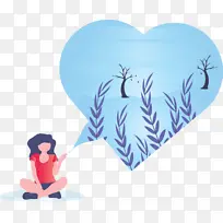 心 女孩 卡通-空若网 心 女孩 卡通-空若网