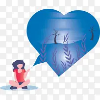 心 女孩 卡通-空若网 心 女孩 卡通-空若网