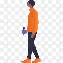 卡通人 橙色 鞋子-空若网 卡通人 橙色 鞋子-空若网