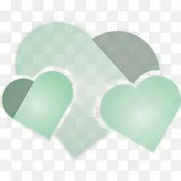 心形 绿色 绿松石色-空若网 心形 绿色 绿松石色-空若网