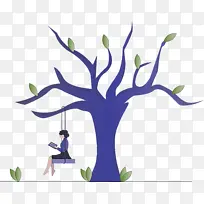 树摇摆 树枝 紫色-空若网 树摇摆 树枝 紫色-空若网