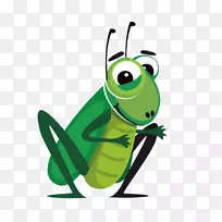 卡通蟋蟀剪贴画手绘蝗虫-空若网 卡通蟋蟀剪贴画手绘蝗虫-空若网