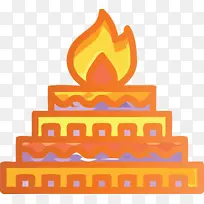 生日蜡烛 橙色 蛋糕装饰-空若网 生日蜡烛 橙色 蛋糕装饰-空若网