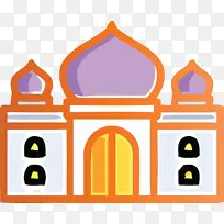 橙色 建筑 拱门-空若网 橙色 建筑 拱门-空若网