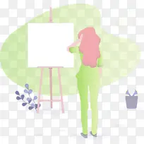 女孩 艺术 水彩画-空若网 女孩 艺术 水彩画-空若网