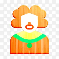 工作和职业图标 小丑图标 橙色-空若网 工作和职业图标 小丑图标 橙色-空若网