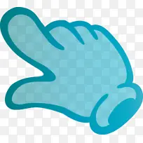 手势 蓝色 绿松石色-空若网 手势 蓝色 绿松石色-空若网