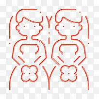 婚礼图标 新娘图标 文字-空若网 婚礼图标 新娘图标 文字-空若网