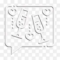 祝酒图标 婚礼图标 文本-空若网 祝酒图标 婚礼图标 文本-空若网